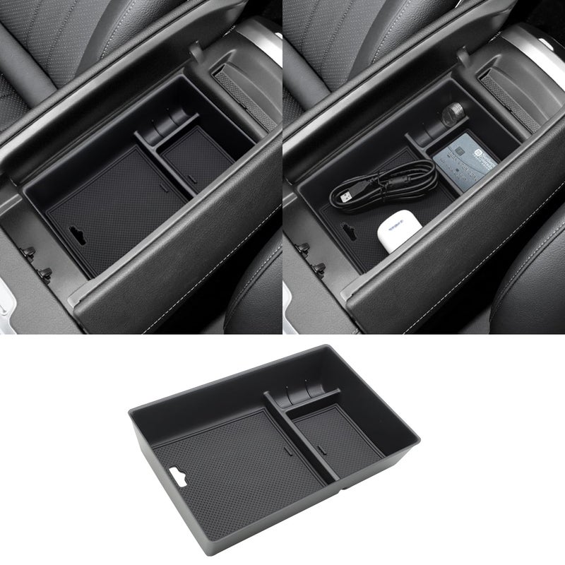 Nosxxus Center Console Accessory Organizer for 2023 Mercedes Benz EQE350Armrest Storage Box Insert Tray Compatible with Mercedes Benz EQE350 EQE350 EQE500 EQS 450 400 580 AMG 2023Interior Accessory - Image 2