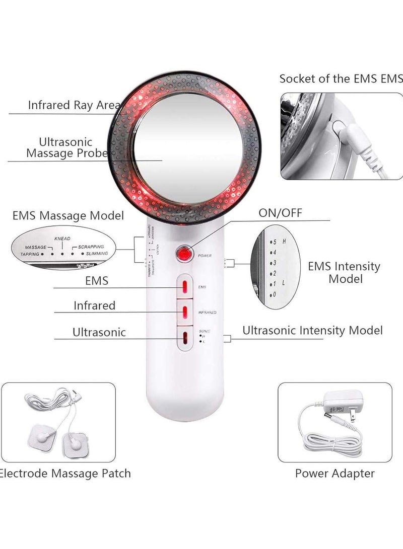 عام آلة تجميل الوجه بالليبوليز والتخسيس المنزلية ذات التدليك بالأشعة تحت الحمراء 3 في 1 لشد الجلد وفقدان الوزن للوجه أو الجسم. - Image 3