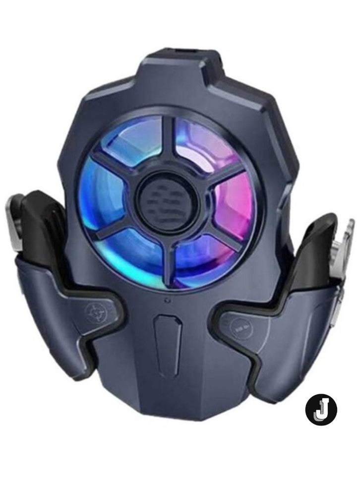 JAJEEK "AK03 Mobile Game Controller with Cooling Fan – Joystick Trigger for PUBG, iOS & Android Smartphones"  - Image 1