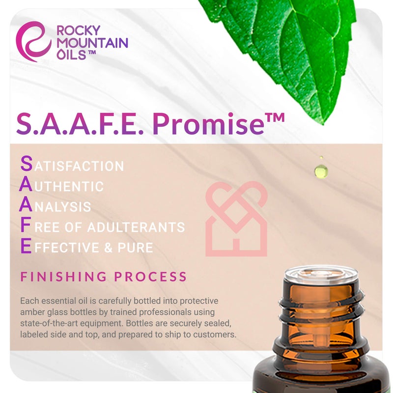 Rocky Mountain Oils The Essentials Kit - Includes Lavender, Lemon, Orange, Peppermint, Tea Tree, and Rosemary Essential Oil - Topical, and Cleaning - 5ml - Image 5