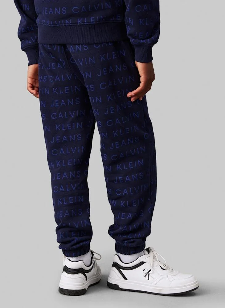 كالفن كلاين جينز Kids All Over Printed Joggers