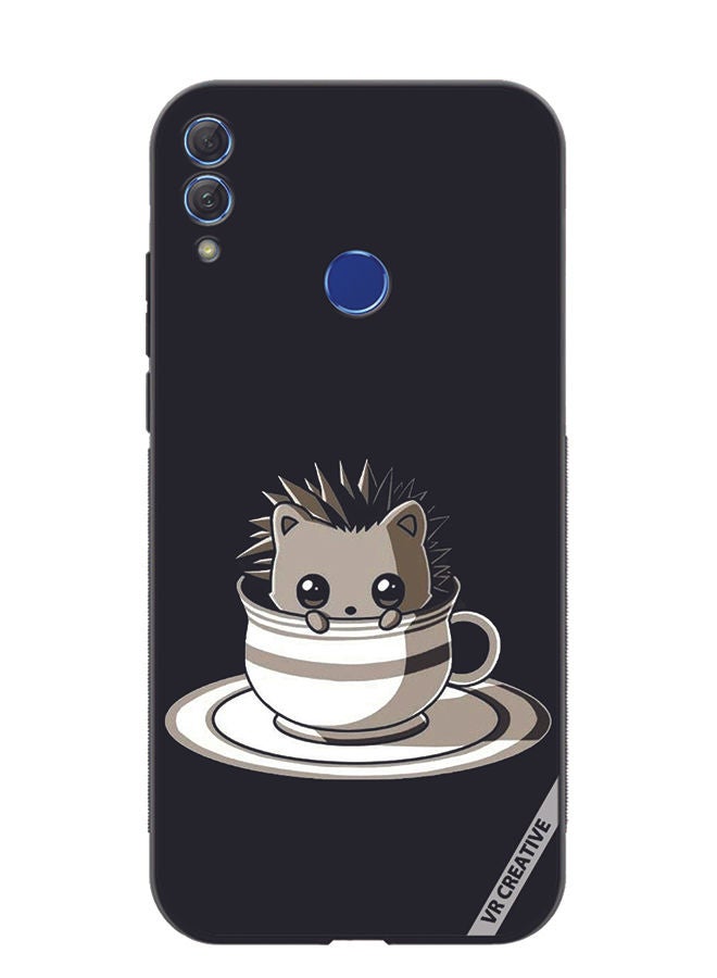 Protective Case Cover For Honor 10 Lite Cat In A Cup Design Multicolour