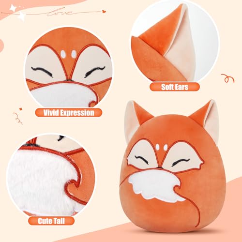 Glow Guards 12-Inch Red Fox Plush Pillow Cute Fox Stuffed Animal Soft Plush Toy Stuffed Animals Birthday Gift for Boys Girls Kids - Image 4
