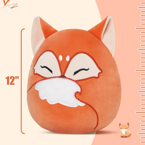 Glow Guards 12-Inch Red Fox Plush Pillow Cute Fox Stuffed Animal Soft Plush Toy Stuffed Animals Birthday Gift for Boys Girls Kids - Image 3