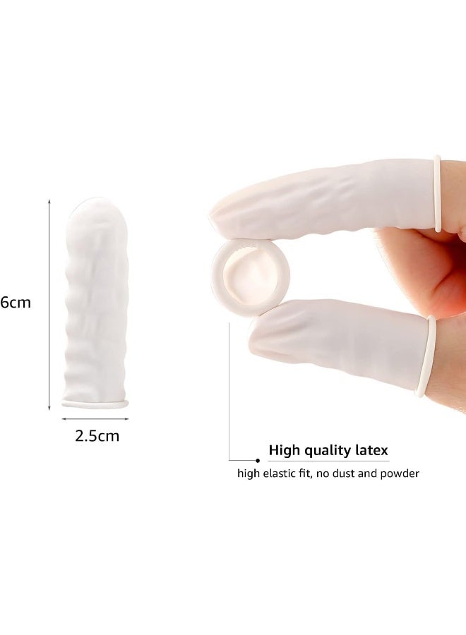 Poaker 20Pcs Disposable Finger Cots Anti Static Rubber Fingertips Protective, Medium Anti Finger Covers For Electronic Repair, Handmade And Industrial Purpose - Image 2