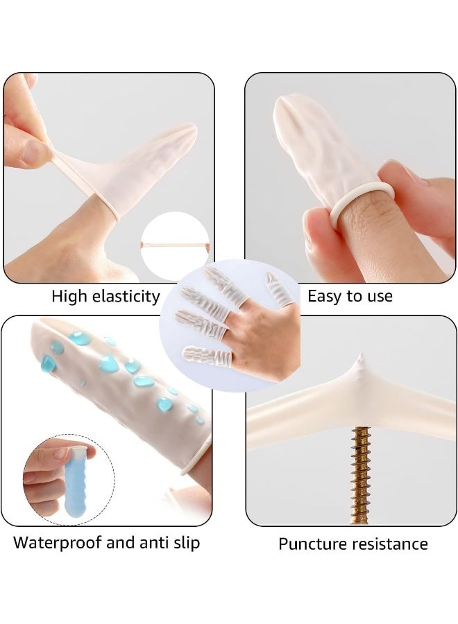 Poaker 20Pcs Disposable Finger Cots Anti Static Rubber Fingertips Protective, Medium Anti Finger Covers For Electronic Repair, Handmade And Industrial Purpose - Image 4