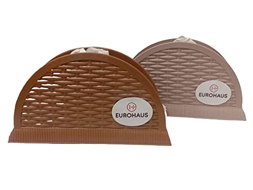Eurohaus Eurohaus Napkin Holder Dining Table Napkin Organiser Best Tissue Holder Stand Made of Plastic Color May Vary Pack of 2  - Image 1