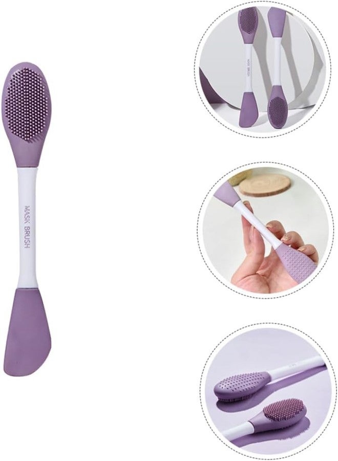 BLISSBORN Silicone Face Brush Double-End Face Mask Applicator for Exfoliation and Cleansing - (Pack of 1) Multicolour - Pack of 1 - Image 4