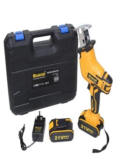 Roxon 21V Cordless Reciprocating Saw with Lithium Battery, Charger, and 4 Blades – Premium Electric Cutting Tool for Wood, Metal, and PVC  - Image 2