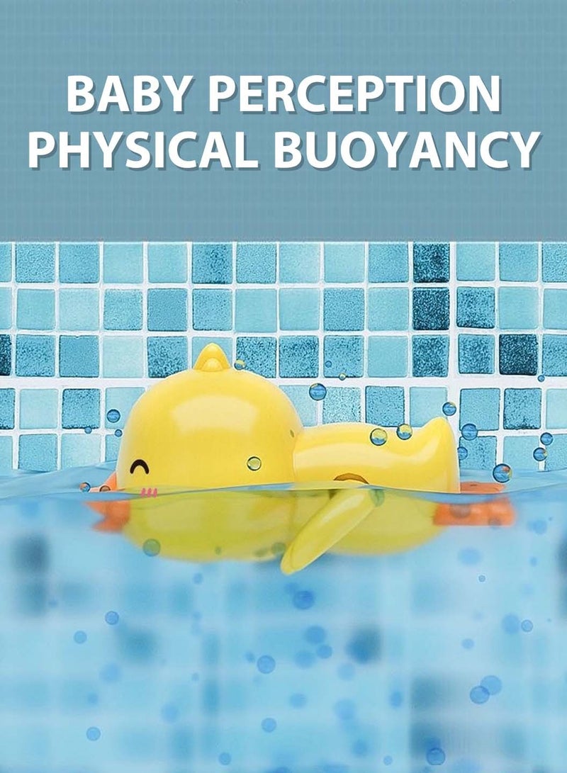 موفانت مجموعة ألعاب حمام للأطفال مكونة من 9 قطع، على شكل بط أصفر مع مسدس مياه ودلو تخزين، ألعاب حوض مياه للأطفال الصغار - Image 4