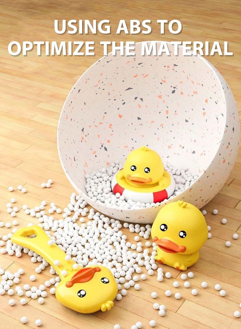 موفانت مجموعة ألعاب حمام للأطفال مكونة من 9 قطع، على شكل بط أصفر مع مسدس مياه ودلو تخزين، ألعاب حوض مياه للأطفال الصغار - Image 5