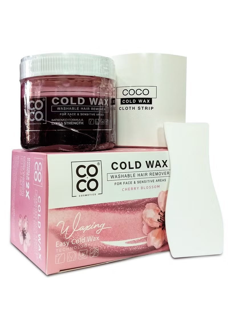 Coco Wax Cold Wax for Hair Removal: Effective Hair Removal from the Roots, Suitable for All Skin Types, 250g - Image 1