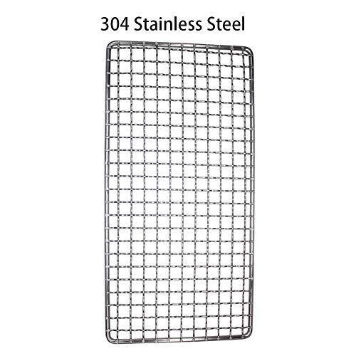 ZipSeven Camping Bushcraft Backpacker Grill Welded Stainless Steel Campfire Cooking Grate High Strength Outdoor Mesh Gear for Camping, Hiking, and Backpacking Family 2-Pack - Image 2