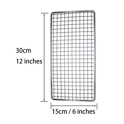 ZipSeven Camping Bushcraft Backpacker Grill Welded Stainless Steel Campfire Cooking Grate High Strength Outdoor Mesh Gear for Camping, Hiking, and Backpacking Family 2-Pack - Image 5