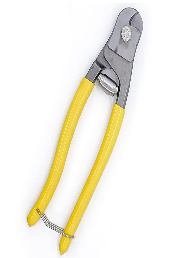 VTH WITH TAGLINE ABSOLUTE TOOLING SOLUTIONS قاطع أسلاك فولاذي مقاوم للصدأ من VTH® | قاطع كابلات شديد التحمل مزود بقفل أمان، تصميم زنبركي مريح لقطع نظيفة حتى 4 مم من الأسلاك، مثالي للأسوار والدرابزينات وفرامل الدراجات - Image 1
