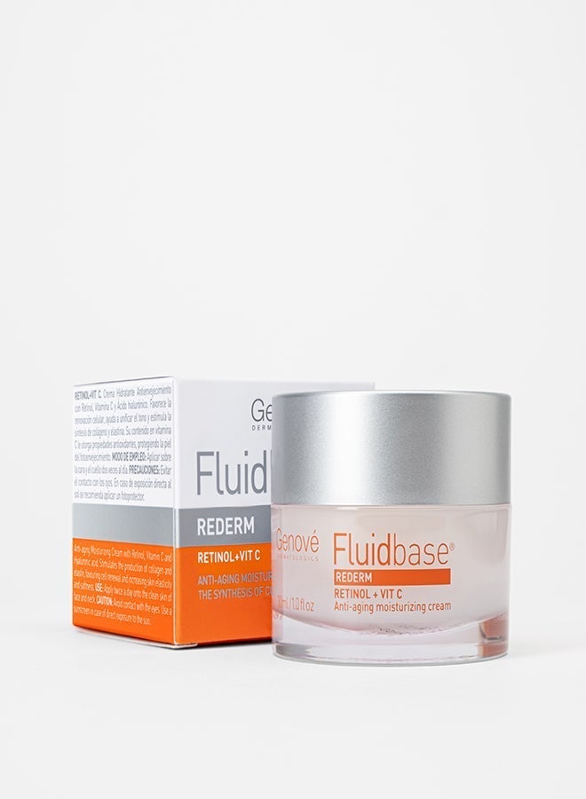 Genove Genové Fluidbase Anti-Aging Moisturizing Cream (30ml) with Retinol, Vitamin C & Hyaluronic Acid | Face Wrinkle Cream & Brightening Daily Moisturizer - Image 4