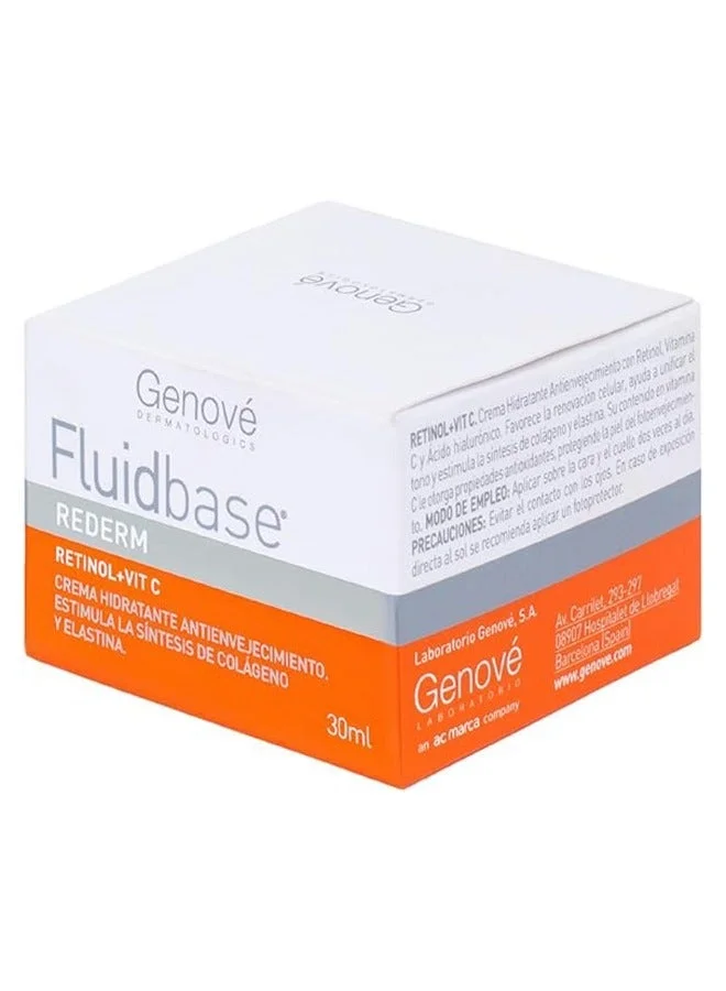 Genove  Genové Fluidbase Anti-Aging Moisturizing Cream (30ml) with Retinol, Vitamin C & Hyaluronic Acid | Face Wrinkle Cream & Brightening Daily Moisturizer  | Best Price UAE