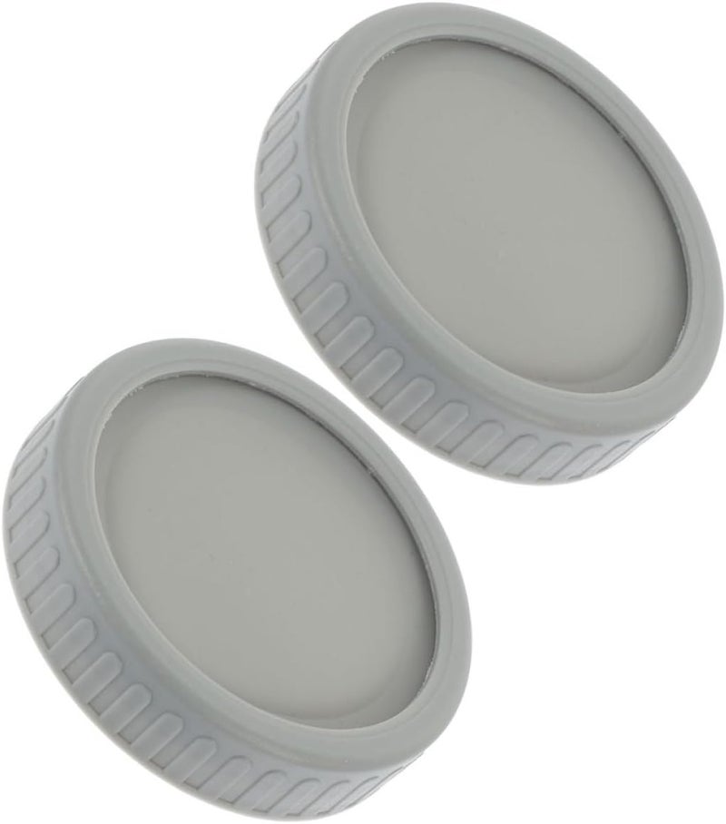 Wide Mouth Mason Jar Lids Silicone Split-type Seal Covers Gray Silicone Gaskets 2 Sets Reusable Kitchen Jar Protectors for Canning and Storage - Image 1