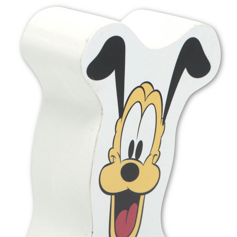 Open Road Brands Disney Pluto Shelf Sitter Decor - Chunky Wood Block Decoration for Kids' Bedroom or Play Room - Image 4