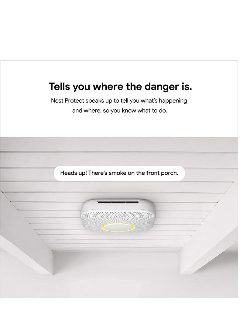 Nest Google Nest Protect - Smoke Alarm & Carbon Monoxide Detector  - Image 3