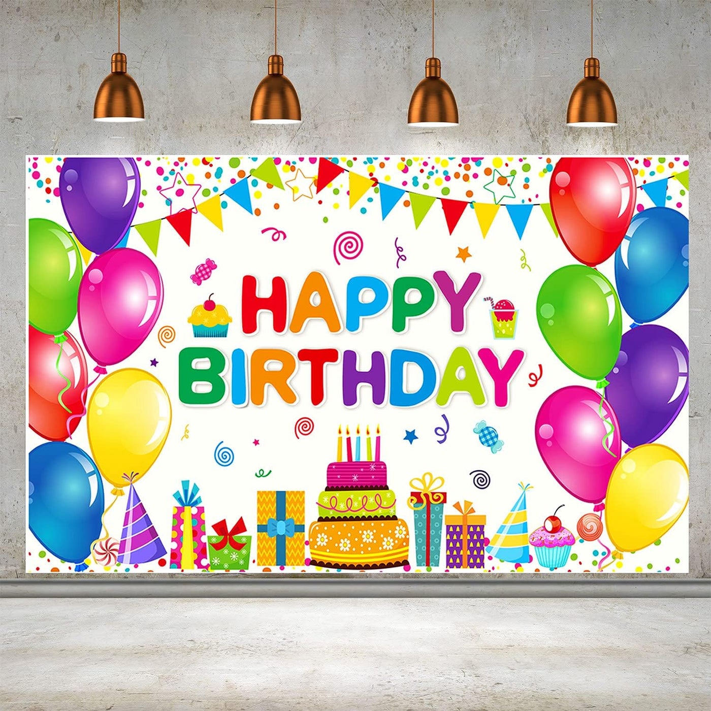 الرائد Al Raied Happy Birthday Backdrop Banner