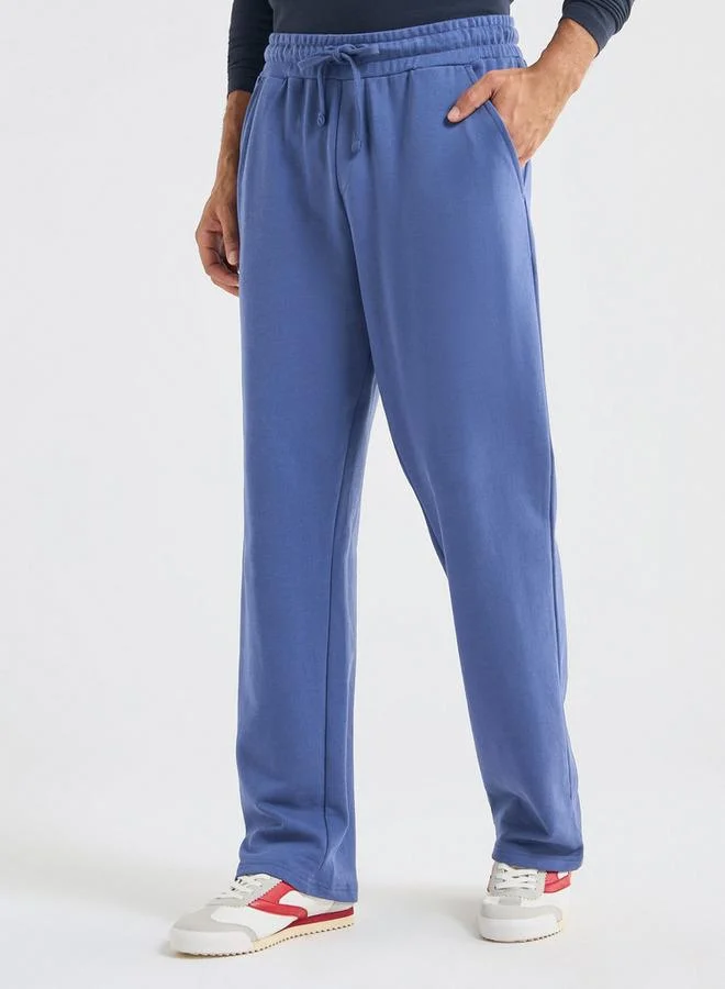 Splash FAV Solid Track Pants with Drawstring Closure and Pockets