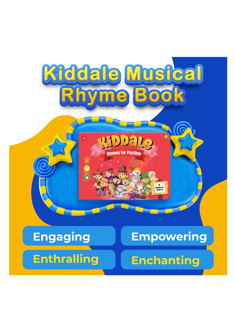 Kiddale Bundle of 2 Musical Rhymes Books |16 Aquatic Animal and 8 Classical Nursery Rhymes | 28 Sounds Each | Interactive Touch and Play Sound Books | Ideal Gift for 1-3 Years | Sing-Along Collection  - Image 3