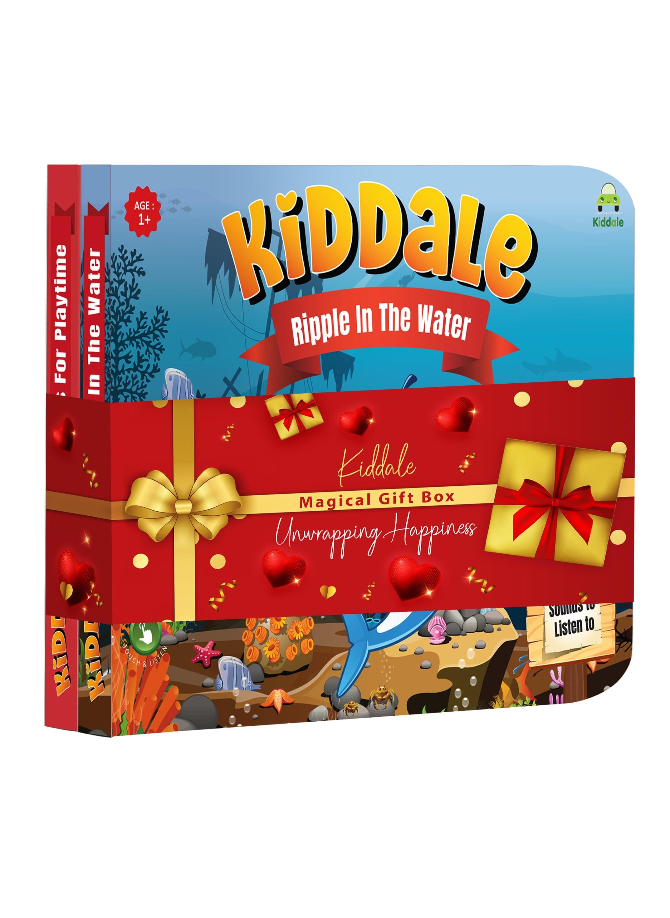 Kiddale Bundle of 2 Musical Rhymes Books |16 Aquatic Animal and 8 Classical Nursery Rhymes | 28 Sounds Each | Interactive Touch and Play Sound Books | Ideal Gift for 1-3 Years | Sing-Along Collection 