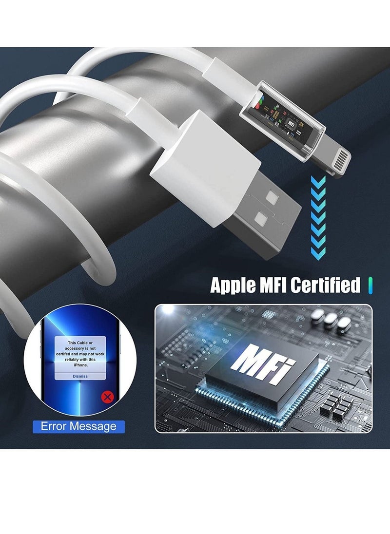 Generic iPhone Charger Cable , 3Pack [Apple MFi Certified] Long Lightning to USB Cable 2 meter, Apple Fast Charging Lead for Apple iPhone 13 Pro/12 Pro Max/12 Mini/11/X/XS/XR/XS  - Image 2