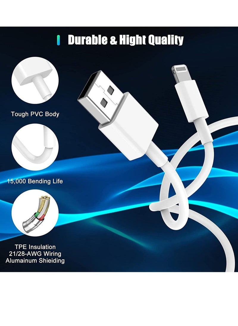 Generic iPhone Charger Cable , 3Pack [Apple MFi Certified] Long Lightning to USB Cable 2 meter, Apple Fast Charging Lead for Apple iPhone 13 Pro/12 Pro Max/12 Mini/11/X/XS/XR/XS  - Image 4