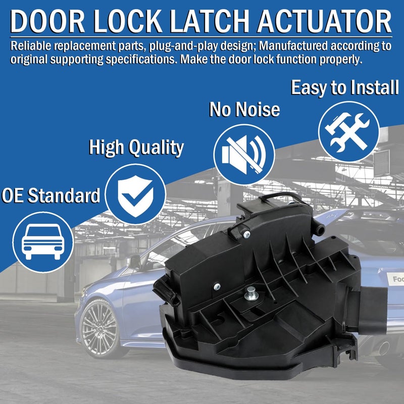 Qagea Rear Left Driver Side Door Lock Latch Actuator - 4 Pins for Ford and Lincoln Models - Image 4