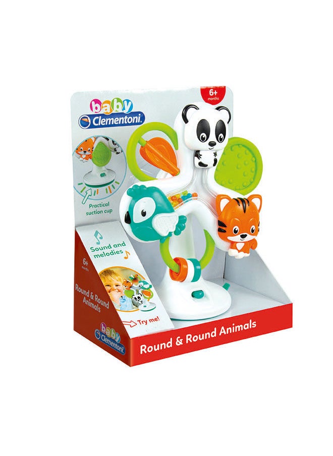 Clementoni Clementoni Baby Round & Round Animals Battery Operated  - Image 1