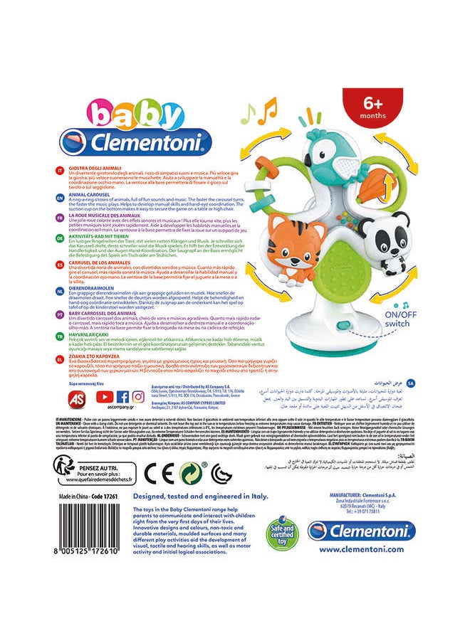 Clementoni Clementoni Baby Round & Round Animals Battery Operated  - Image 2