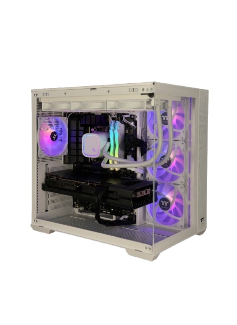 XFX AMD - Esports Gaming Pc 3.0-Ryzen 7 7700-XFX RX 6900xt 16GB-32GB 6000Mhz DDR5 RGB Memory-1TB SSD-B650 ATX WIFI-850W Gold Fully Modular PSU-TH360 V2 Cooler-View 380 TG ARGB White ATX Case - Image 1