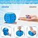 Zomiboo Large 5 Inch Foam Dice Jumbo 6 Sided Giant Dice for Casino Party Classroom Anxiety Stress Relieve Ball Toy Gifts for Adults Kids Board Game to Get Your Lucky NumbersBlue - Image 4