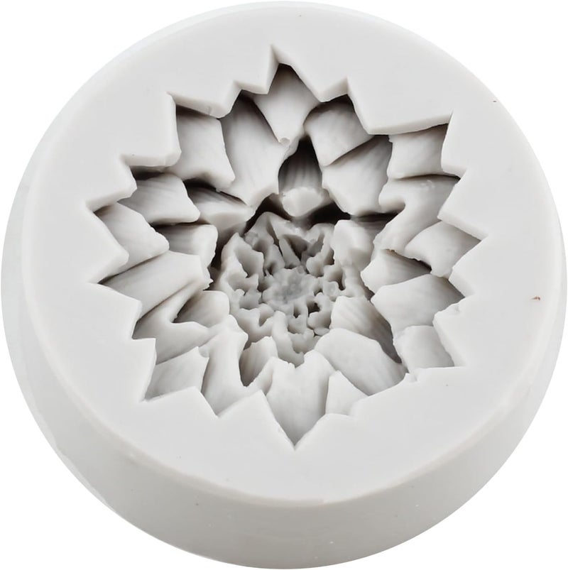 MINFEIDMS Flower Silicone Molds Daisy Flower Fondant Silicone Molds For Cake Decorating Cupcake Topper Candy Chocolate Gum Paste Polymer Clay - Image 3