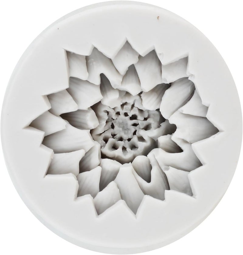 MINFEIDMS Flower Silicone Molds Daisy Flower Fondant Silicone Molds For Cake Decorating Cupcake Topper Candy Chocolate Gum Paste Polymer Clay - Image 4