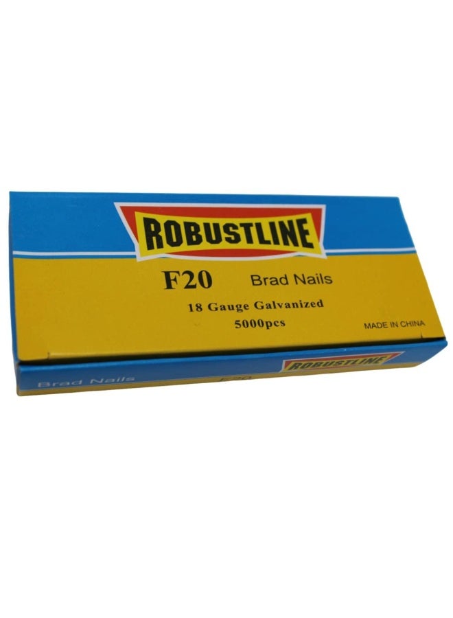 ROBUSTLINE F20 Brad Nails 18 Gauge Galvanized 5000 Pcs Per Box - Image 4