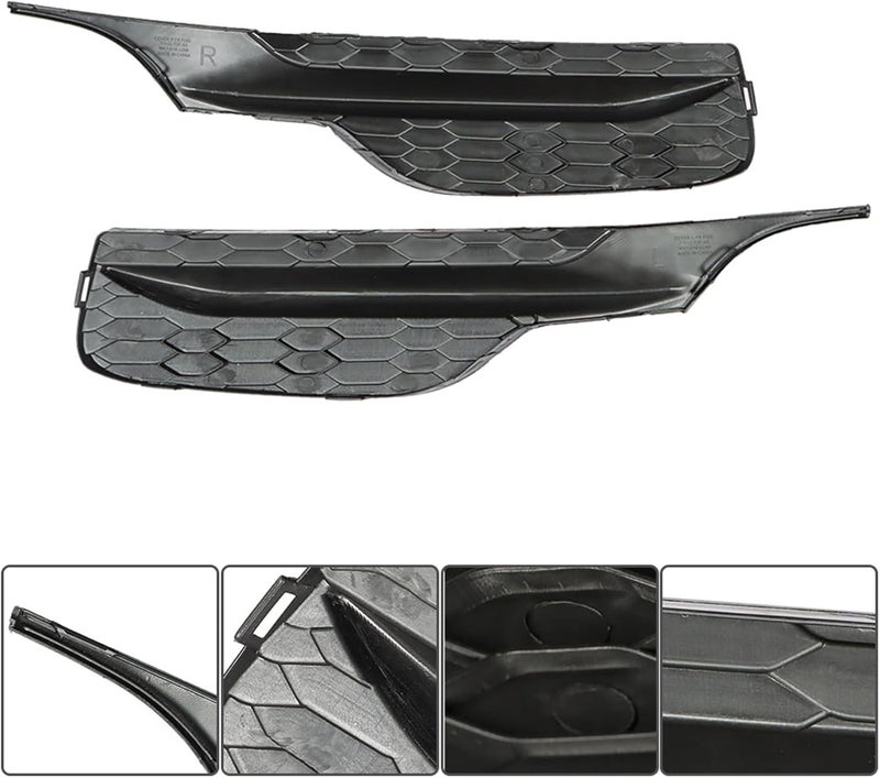 Silscvtt LH & RH Fog Light Lamp Cover Bezel Assembly for Honda Accord 2016-2017 - Image 4