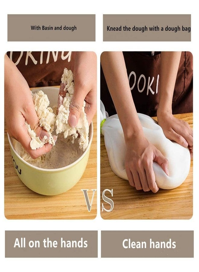 SEMNOX CREATION Silicon Atta Kneading Dough Maker Bag, Silicone Preservation Magic Kneading Bag for Mixer for Bread, Pastry, Pizza & Tortilla Flour-Mixing Bag Best Non-Toxic Multifunctional Cooking Tool - Image 4