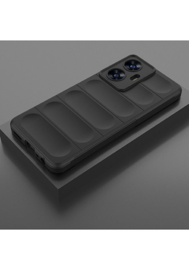 TEAM LUXURY Realme C55 Case, Realme C55 Creative TPU Protective Case, Comprehensive Anti-Fall and Shockproof Protective Case Cover for Realme C55 (4G 2023), Black - Image 4