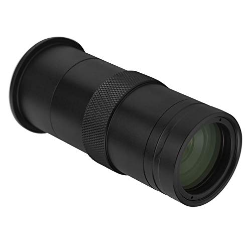 EBTOOLS 8X to 100X C Mount CCD Microscope Lens, Digital Industry Microscope Camera Lens 25mm Zoom Adjustable Magnification - Image 1