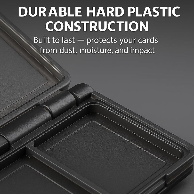 Acuvar 48 Slot SD/SDHC Memory Card Hard Plastic Case â€“ Durable ABS Portable SD Card Storage Box Organizer, Protective Hard Shell SD Card Carrying Case for Photographers, Anti-Shock & Waterproof - Image 5