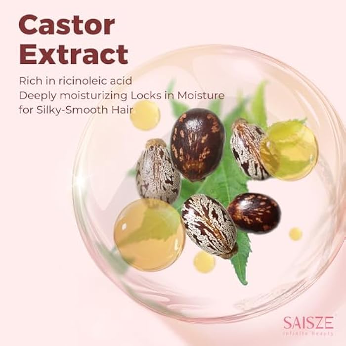 SAISZE Castor Oil Shampoo and Conditioner Bar, Hydrating and Moisturizing Hair, Natural Solid Shampoo for Hair Growth and Scalp Nourishment - Image 3