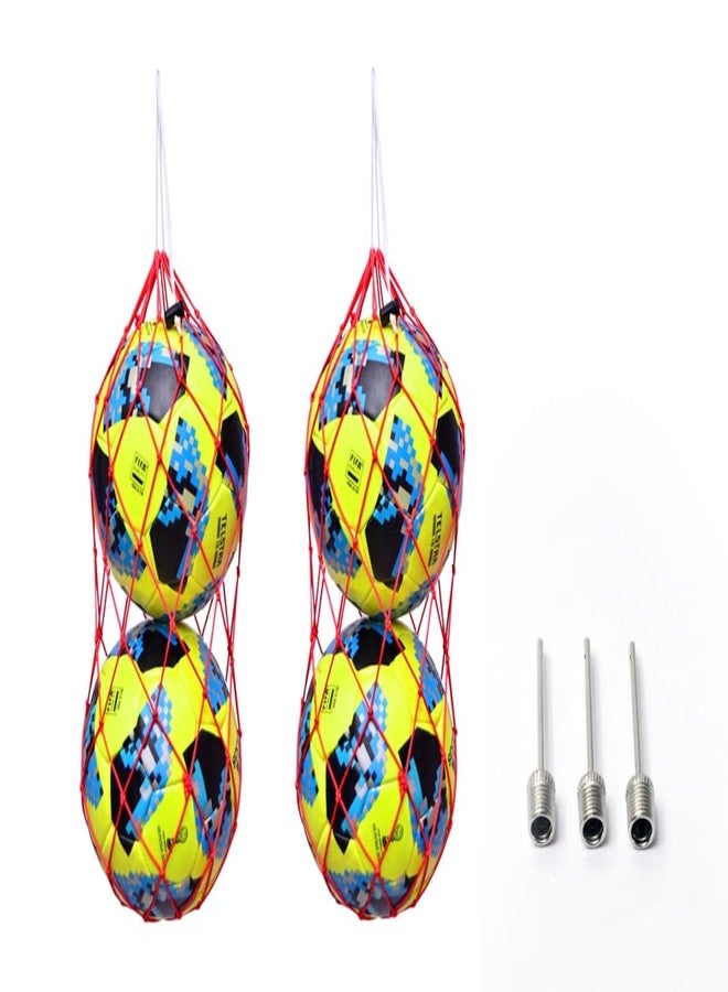 SAW POWER PRO 2MT Ball Carry net red 2 with Football air pin - Image 1