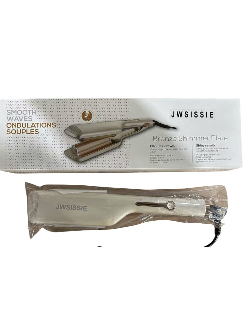 JWSISSIE Ceramic Hair Straightener, 2 in 1 Hair Straighteners and Curlers with Ceramic Coating for Smooth Glide, 15 Second Heat up, Up to 200°C, Lasting Results for Curl/Wave/Straighten Hair  - Image 3