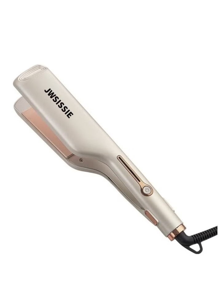 JWSISSIE Ceramic Hair Straightener, 2 in 1 Hair Straighteners and Curlers with Ceramic Coating for Smooth Glide, 15 Second Heat up, Up to 200°C, Lasting Results for Curl/Wave/Straighten Hair  - Image 1