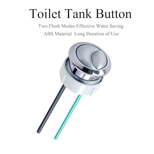 Lychee Light Dual Flushing Toilet Push Button Spare Parts,Top Toilet Button Replacement Compatible with Geberit & Kohler Part, Satin Chrome Toilet Parts with 1.5inch(38mm) Hole in the Toilet Tank Lid - Image 2
