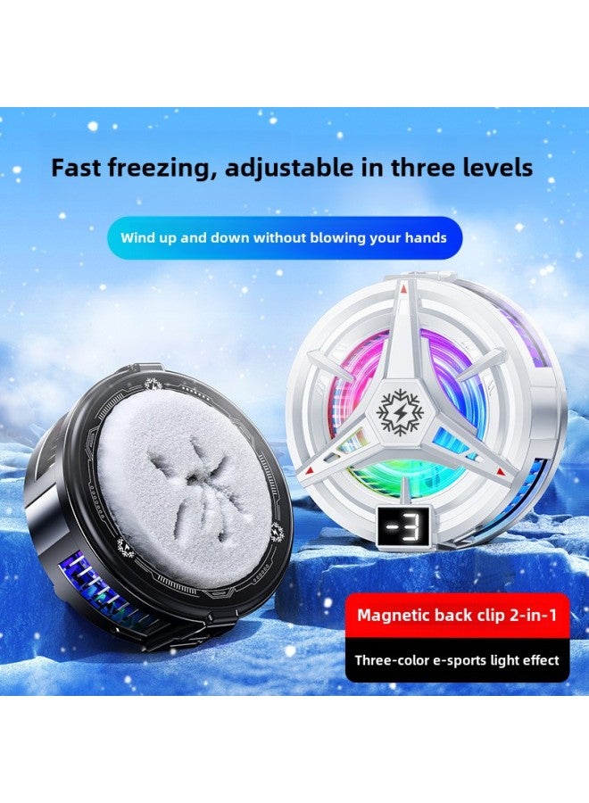 إسكدنيا مشبك خلفي مغناطيسي للشفط أشباه الموصلات مشعاع الهاتف المحمول TL07 تبريد الجليد قطعة أثرية قابلة للتعديل شاشة رقمية لعبة حية اللون: إصدار منخفض سرعة الرياح - Image 2