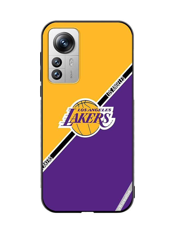 VR CREATIVE Protective Case Cover For Xiaomi 12X Los Angeles Lakers Design Multicolour - Image 1